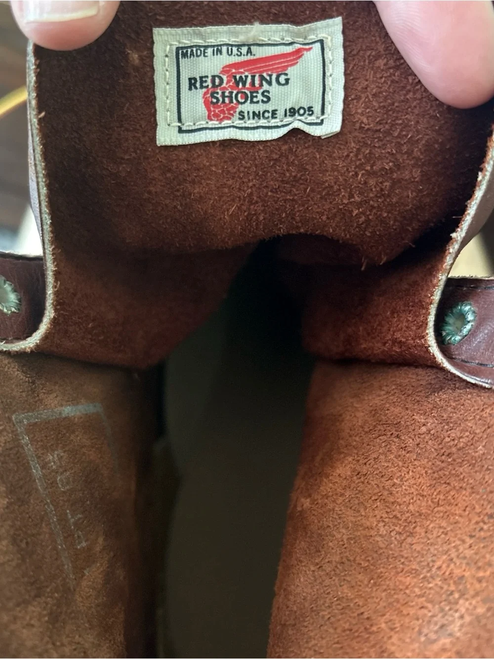 Red Wing Men's 11.5 Brown Leather Steel Toe Work Boots